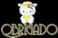 Um Obrigada � Kitty! - Postal de Agradecimento 